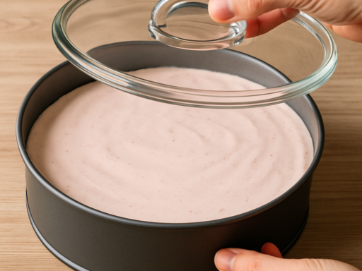 Monchoutaart laten opstijven