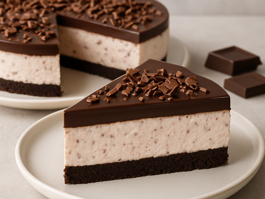 Monchoutaart met chocolade