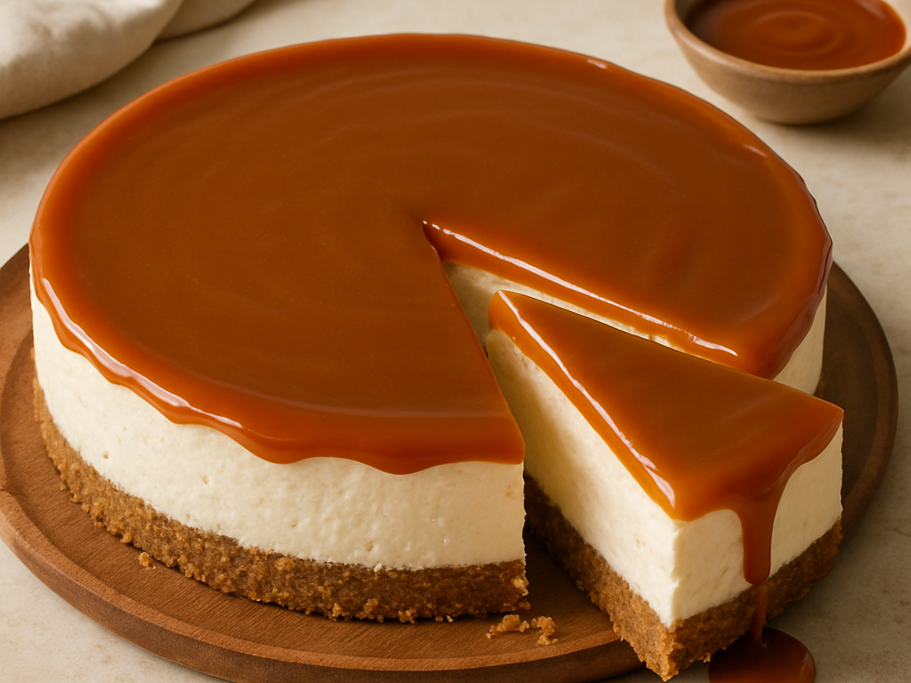 Monchoutaart met karamel