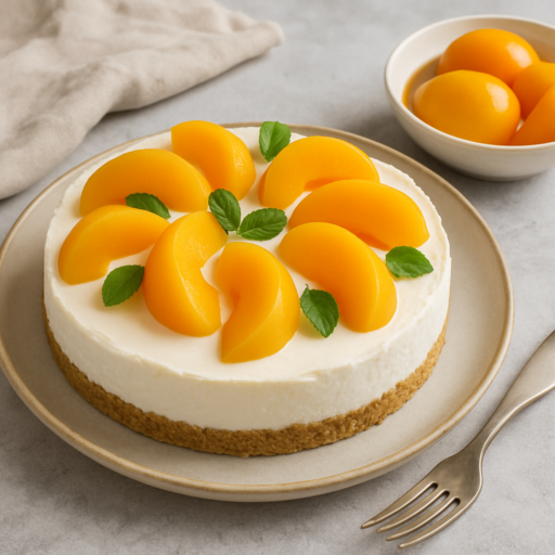 Monchoutaart met perzik