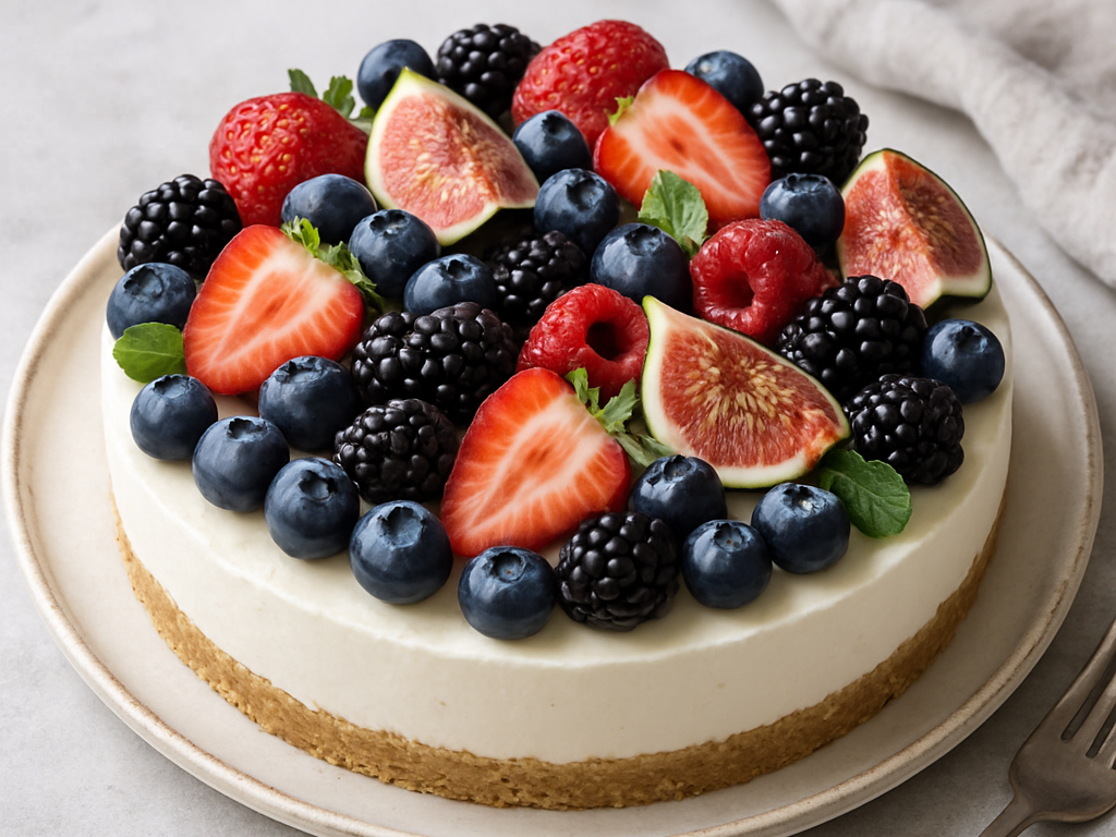 Monchoutaart met seizoensfruit