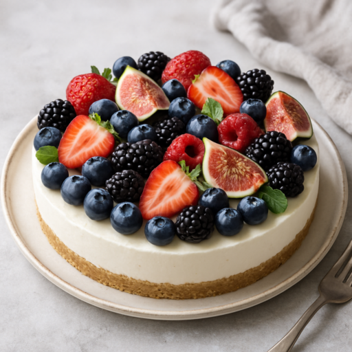 Monchoutaart met seizoensfruit