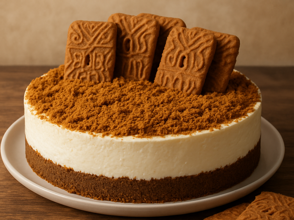 Monchoutaart met speculaasbodem