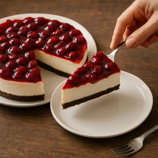 Monchoutaart portioneren en serveren