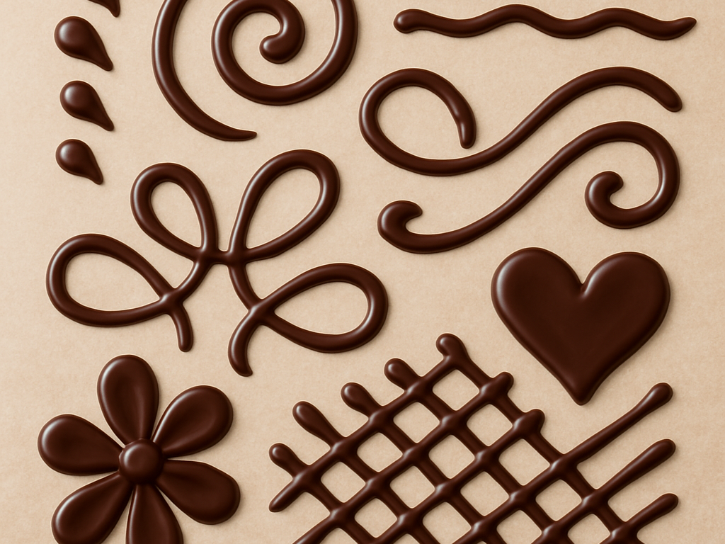 Opmaak met chocolade