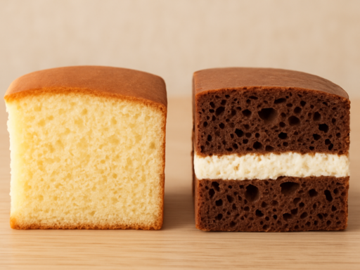 Structuurverschillen tussen beide taarten